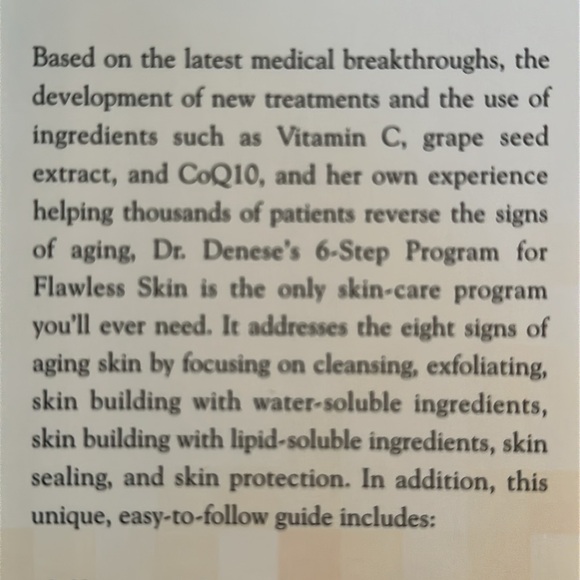 🐸2/$10🐸 Dr. Denese's Secrets for Ageless Skin Book - Picture 6 of 6